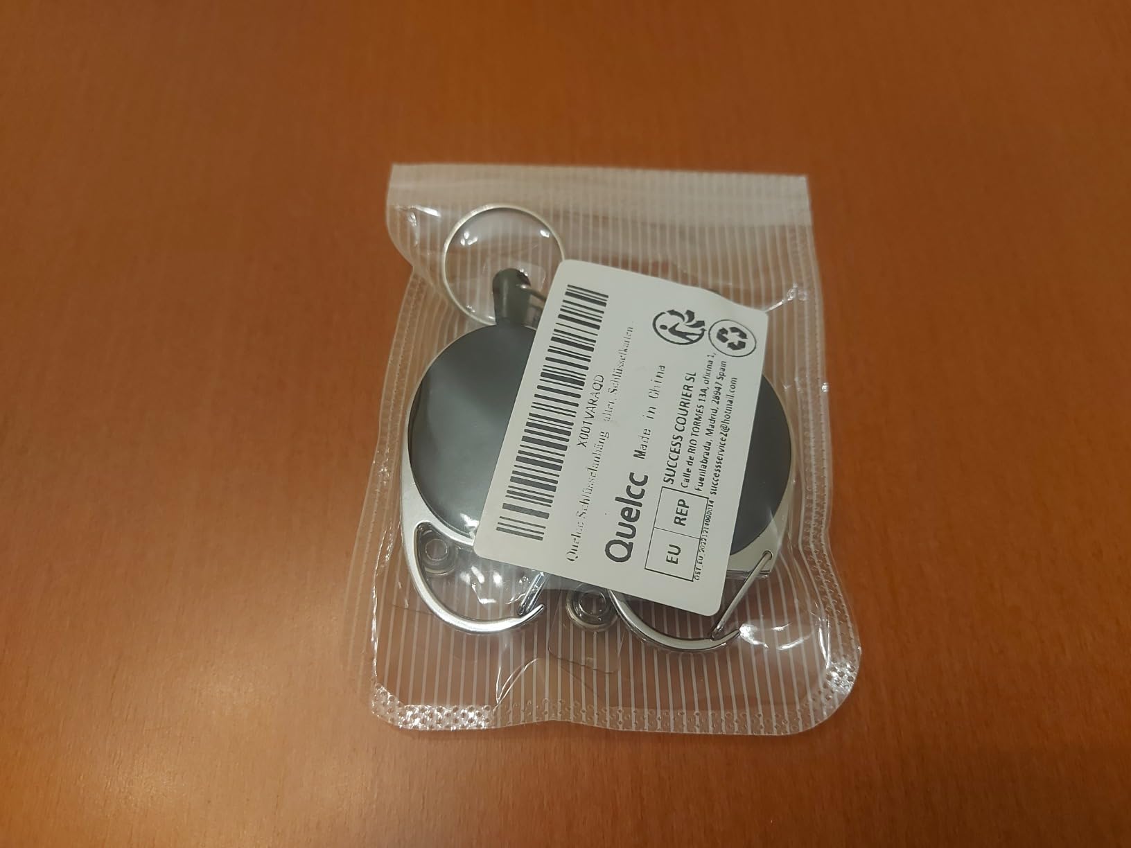 Quelcc Portachiavi Retrattile 2 Pezzi Cavo 65 cm