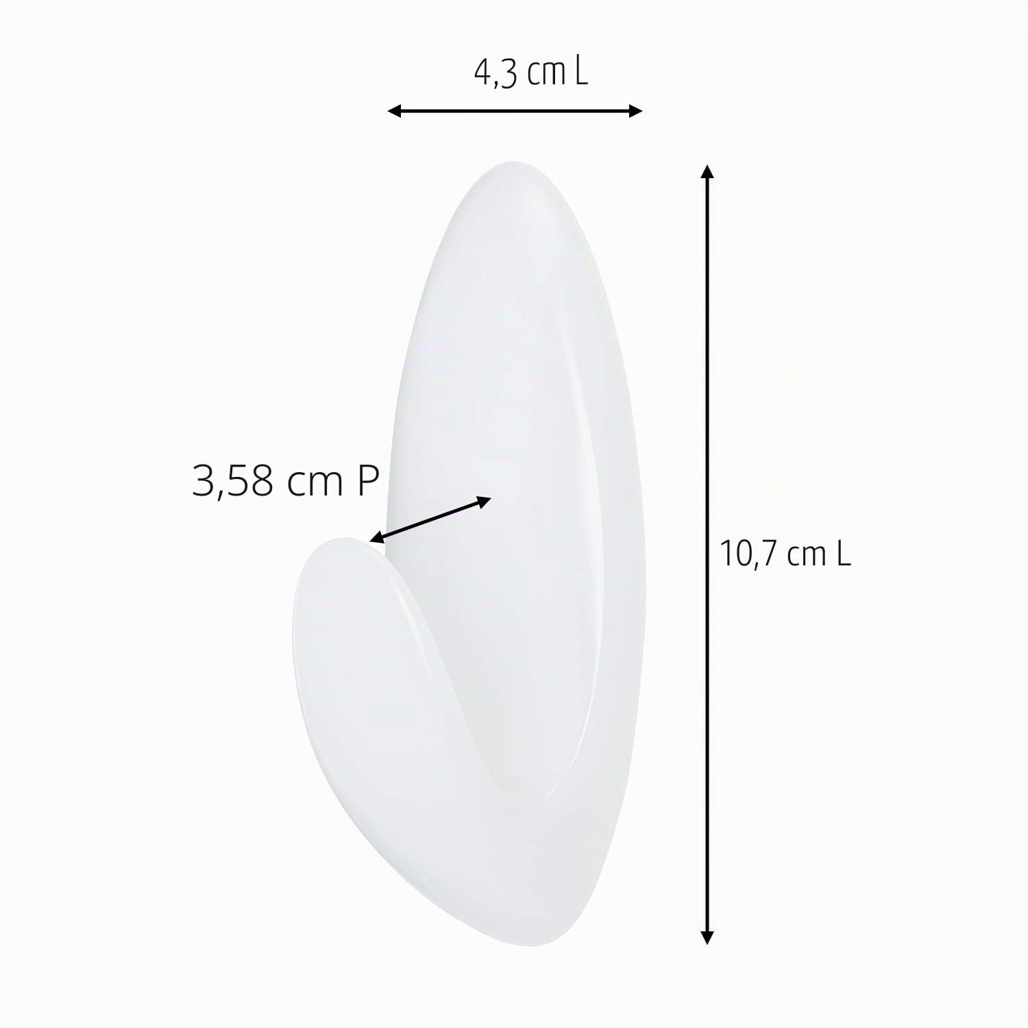 Command gancio bagno grande bianco standard