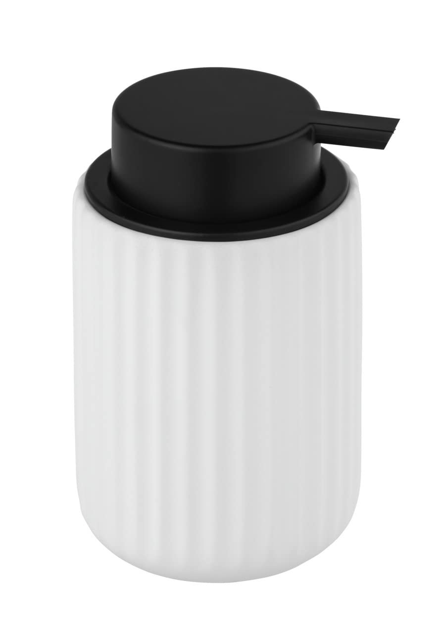 Wenko Belluno Dispenser Sapone Ceramica Nero 300 ml