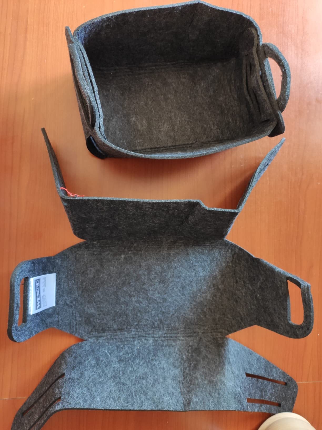Wenko Nina S cestello feltro grigio chiaro 2 pezzi pieghevole