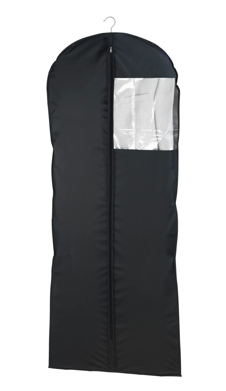 Wenko Deep custodia abiti nera 60x100 cm PEVA con finestra