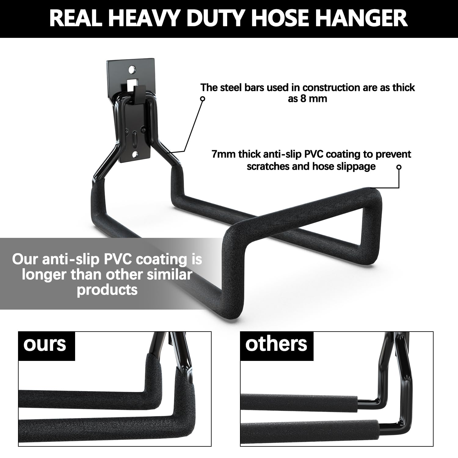3-H Portatubo da Parete 1 Pezzo 45 kg