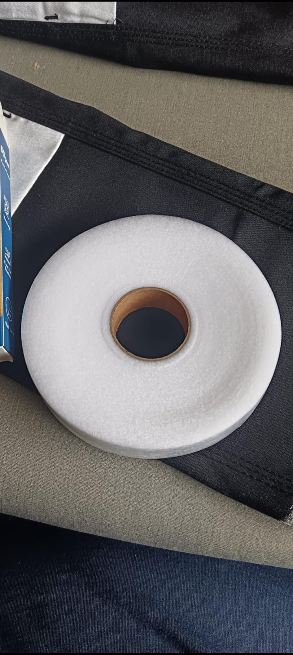 Quelcc Nastro Termoadesivo Tessuti Bianco 40 Metri 60GSM