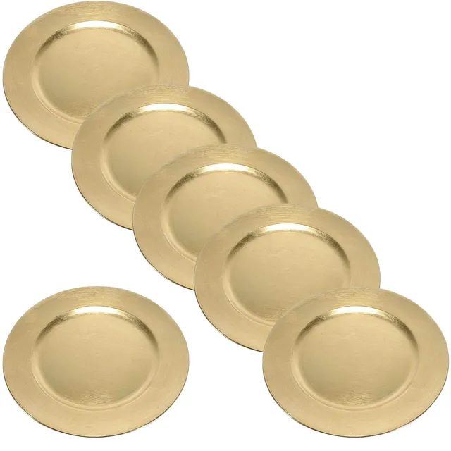 Cecaro Sottopiatti Oro 33 cm Set 6 Pezzi Natale