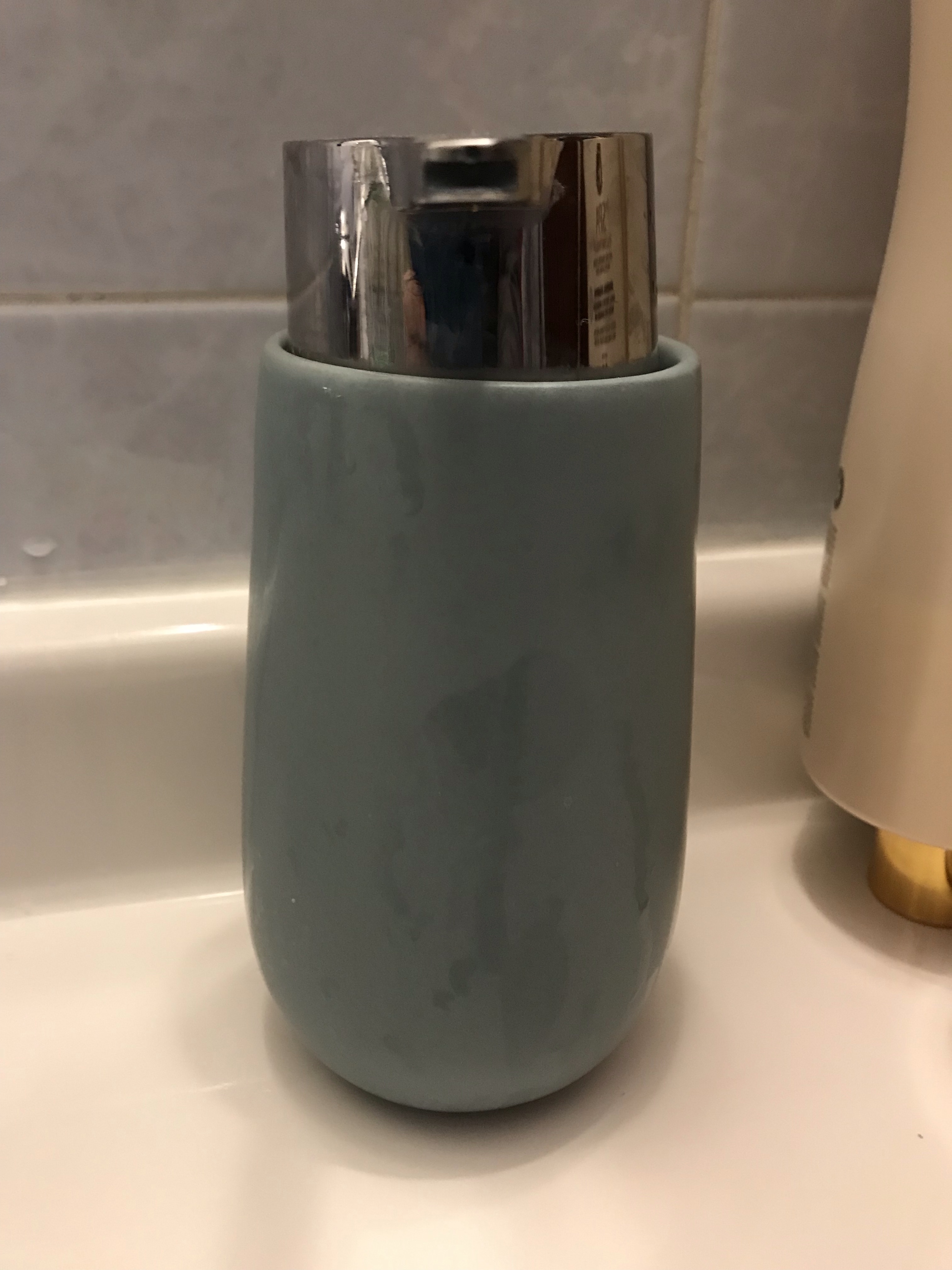 WENKO Badi dispenser sapone ceramica bianco 320 ml