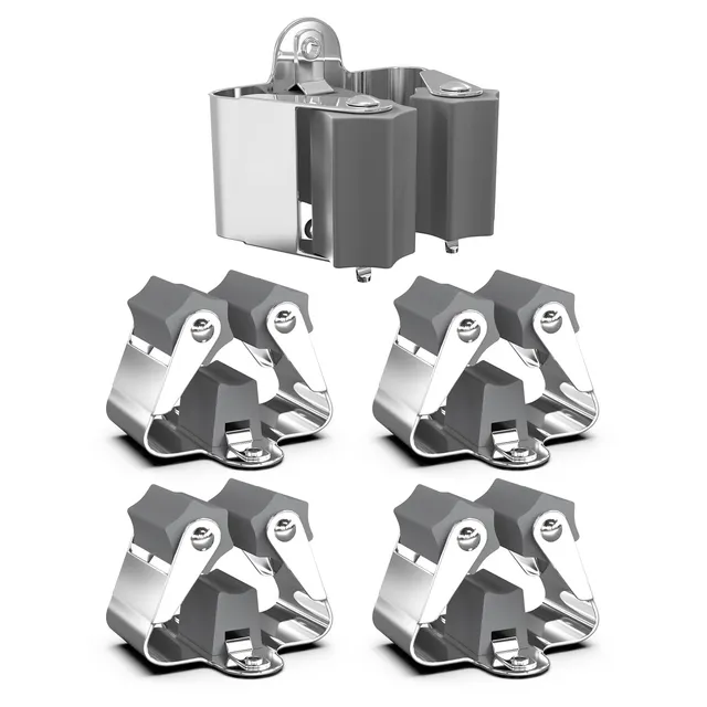 3-H portascope muro inox 4 pezzi 5 kg antiscivolo