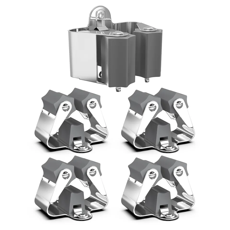 3-H portascope muro inox 4 pezzi 5 kg antiscivolo