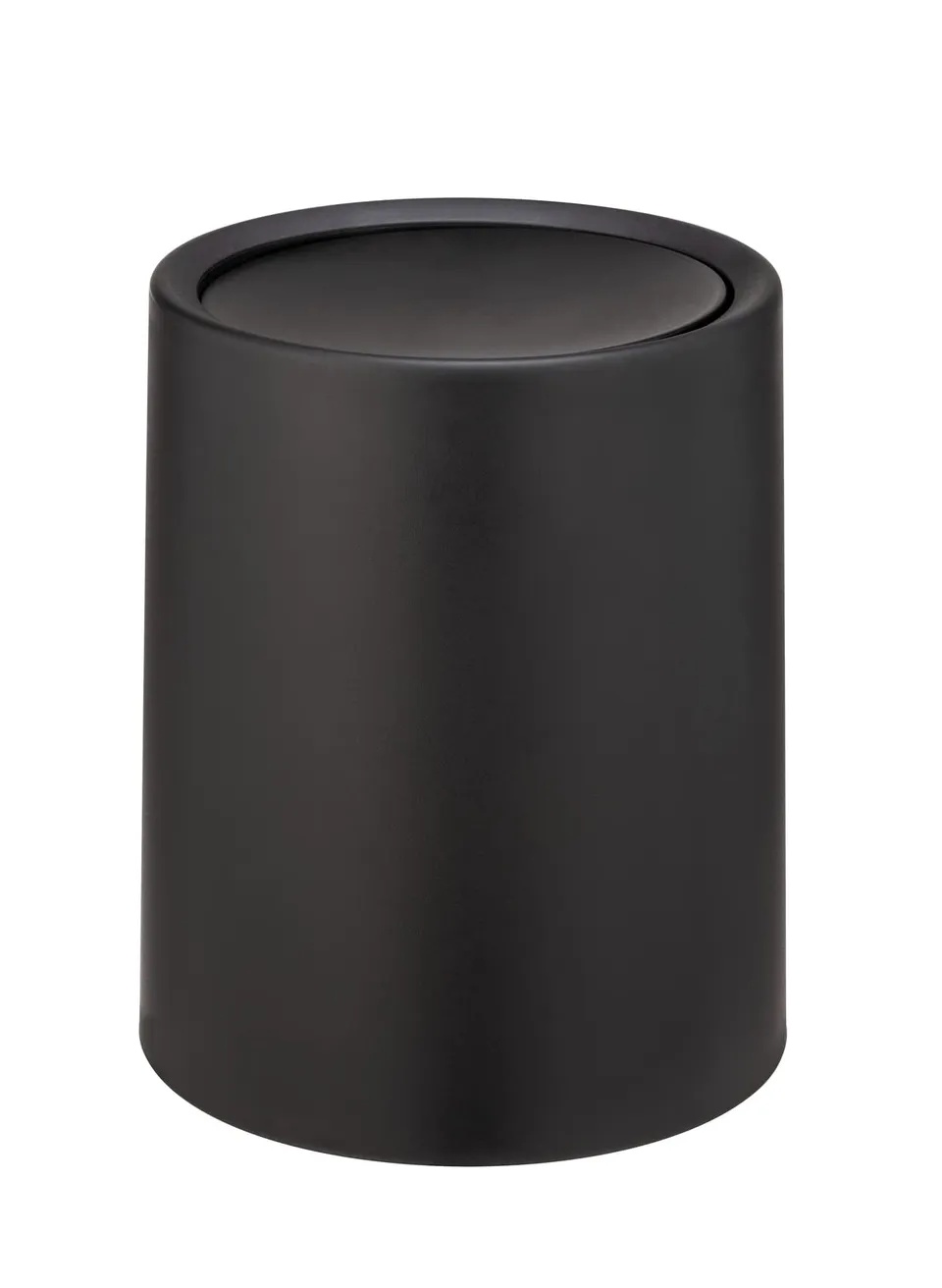 Wenko Atri pattumiera bagno 6 L nero con coperchio