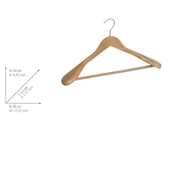 WENKO Gruccia Sagomata Exclusive Legno 45 cm Marrone