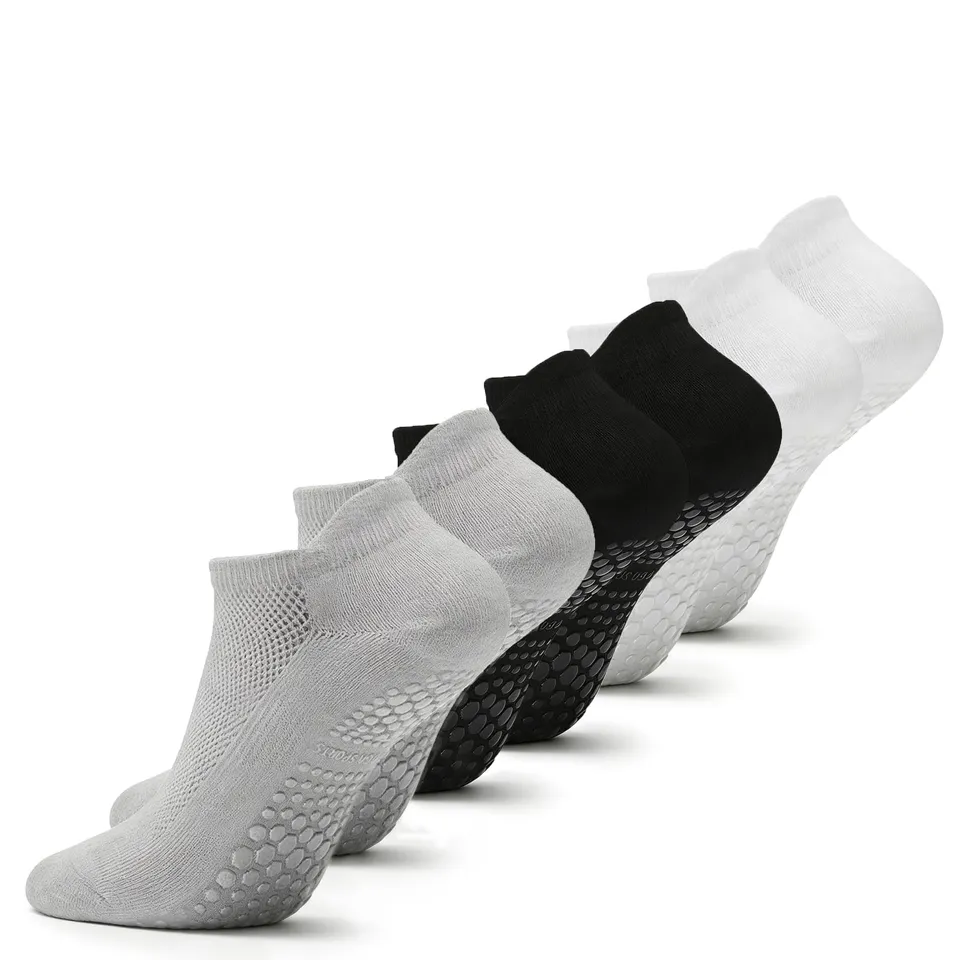 Quelcc Calze Antiscivolo Donna 3 Paia Yoga Pilates