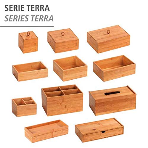 Wenko Terra scatola bambù con cassetto 28x14 cm