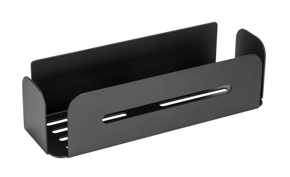 Wenko Turbo-Loc Bivio Mensola Doccia Nera 30 cm Alluminio
