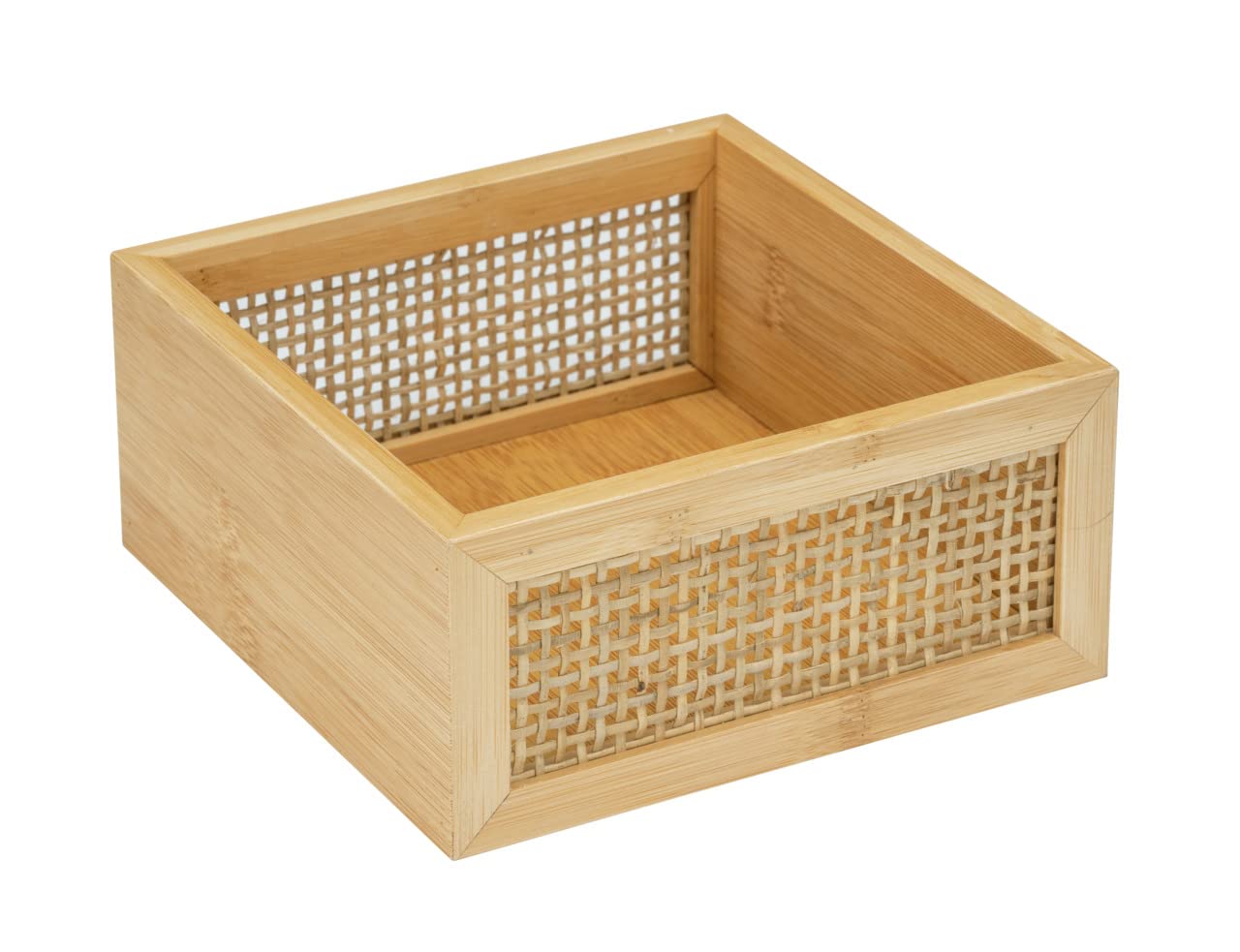 Wenko Allegre M box bagno 15x7x15 cm bambù naturale