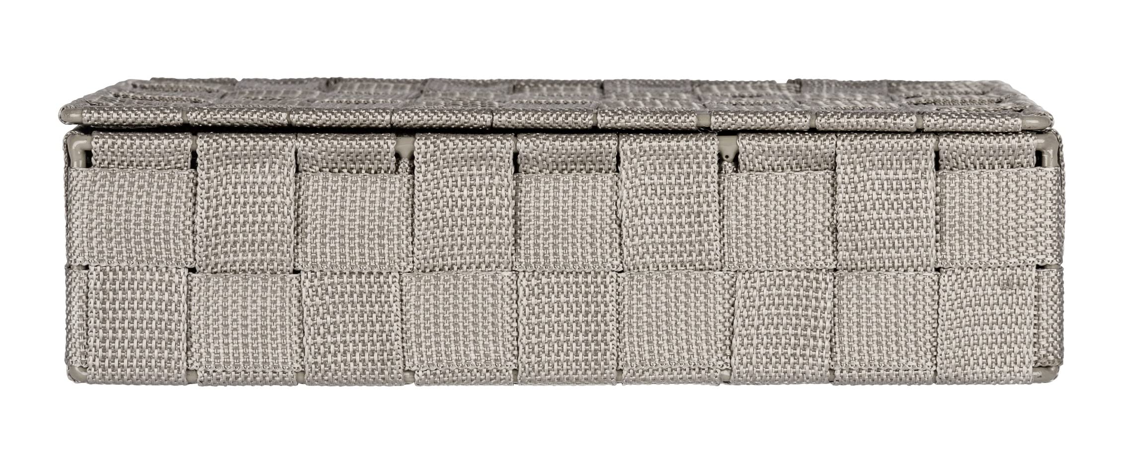 Wenko Adria organizer piccolo taupe con coperchio intrecciato