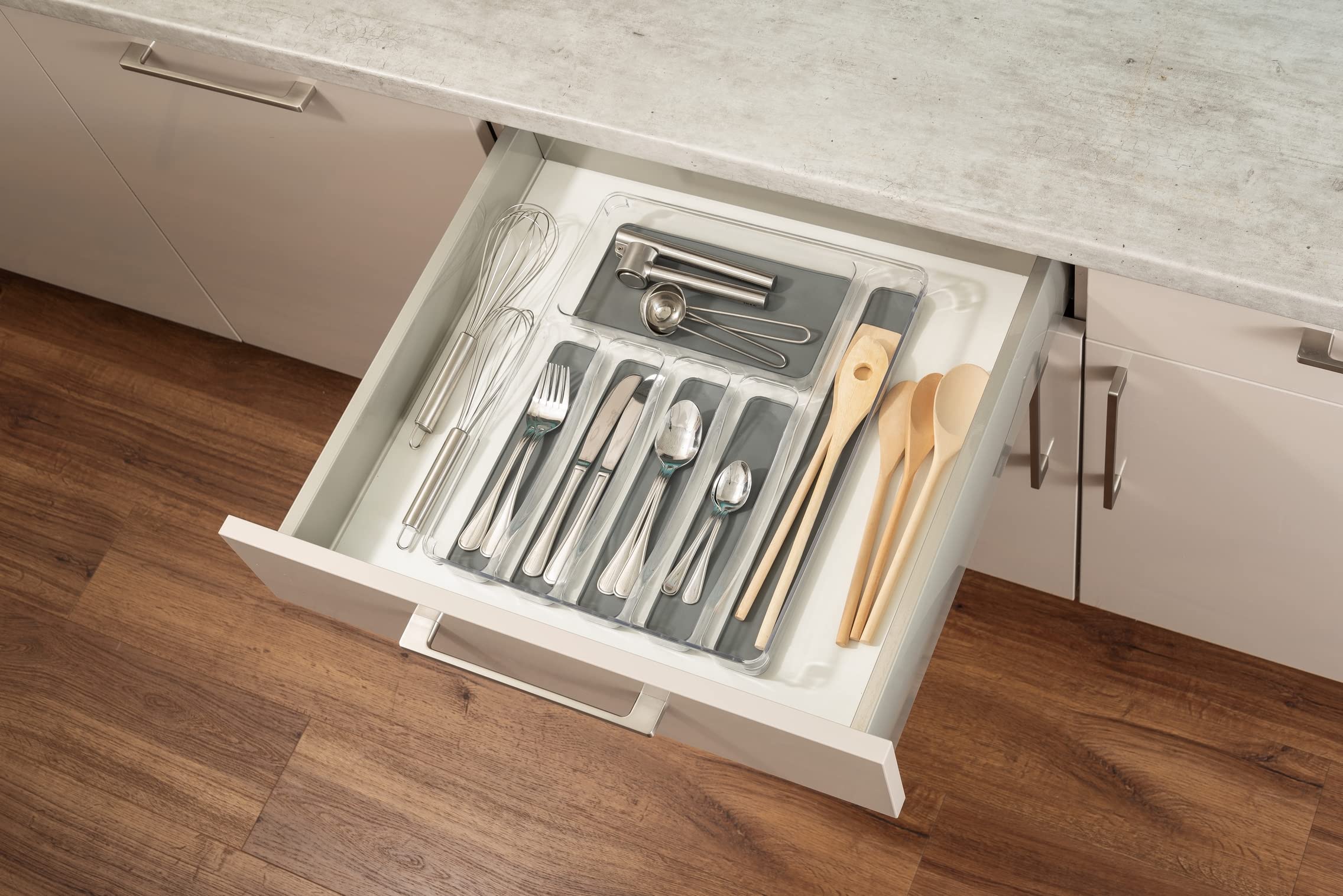 Wenko Portaposate Inserto Cassetti 6 Scomparti Trasparente