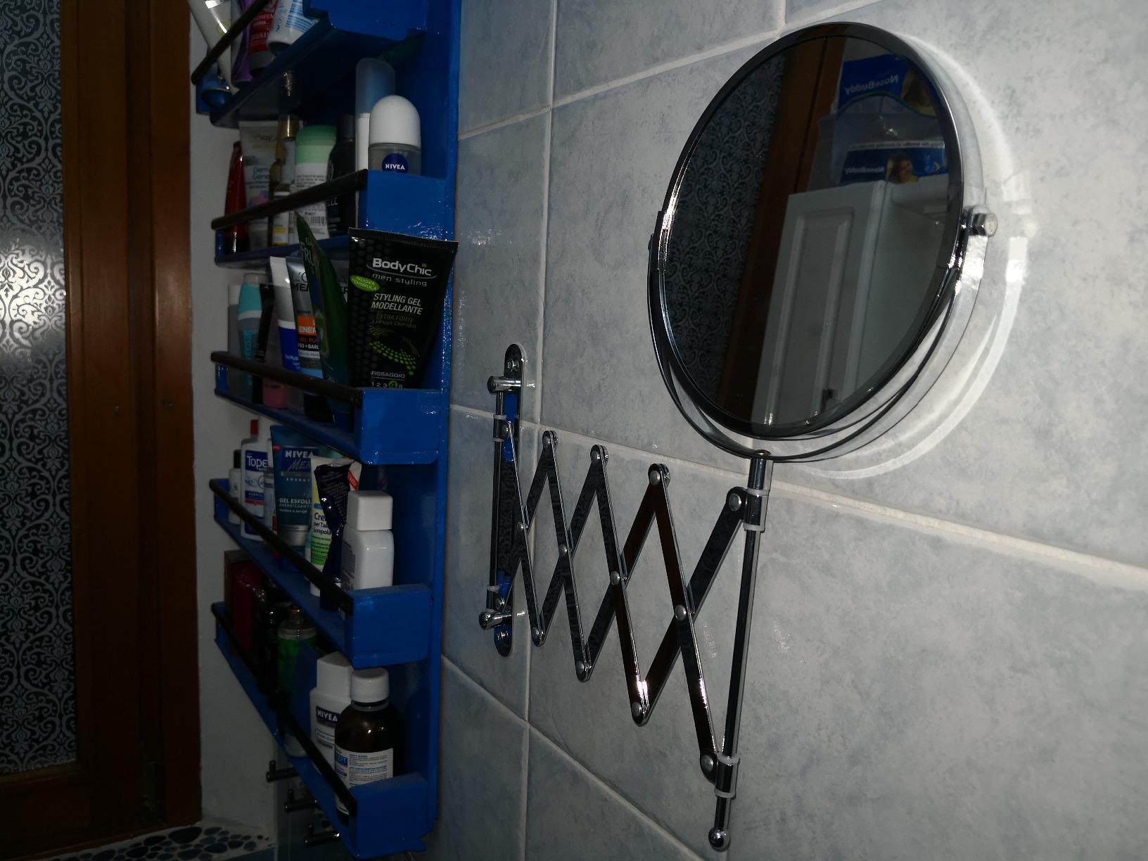Wenko Exclusiv 15165100 specchio cosmetico parete 3x cromo