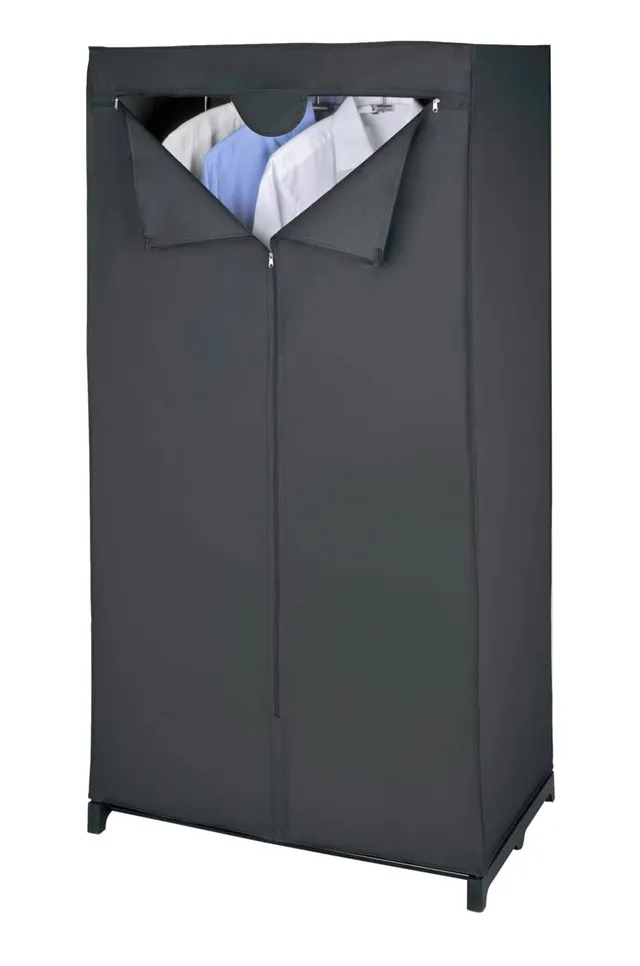 Wenko Deep Black armadio nero 75x150x50 cm PEVA