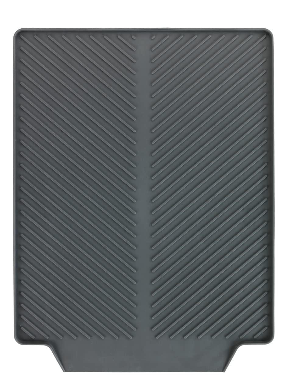 Wenko Linea Tappetino Scolapiatti Grigio 40x30 cm TPR