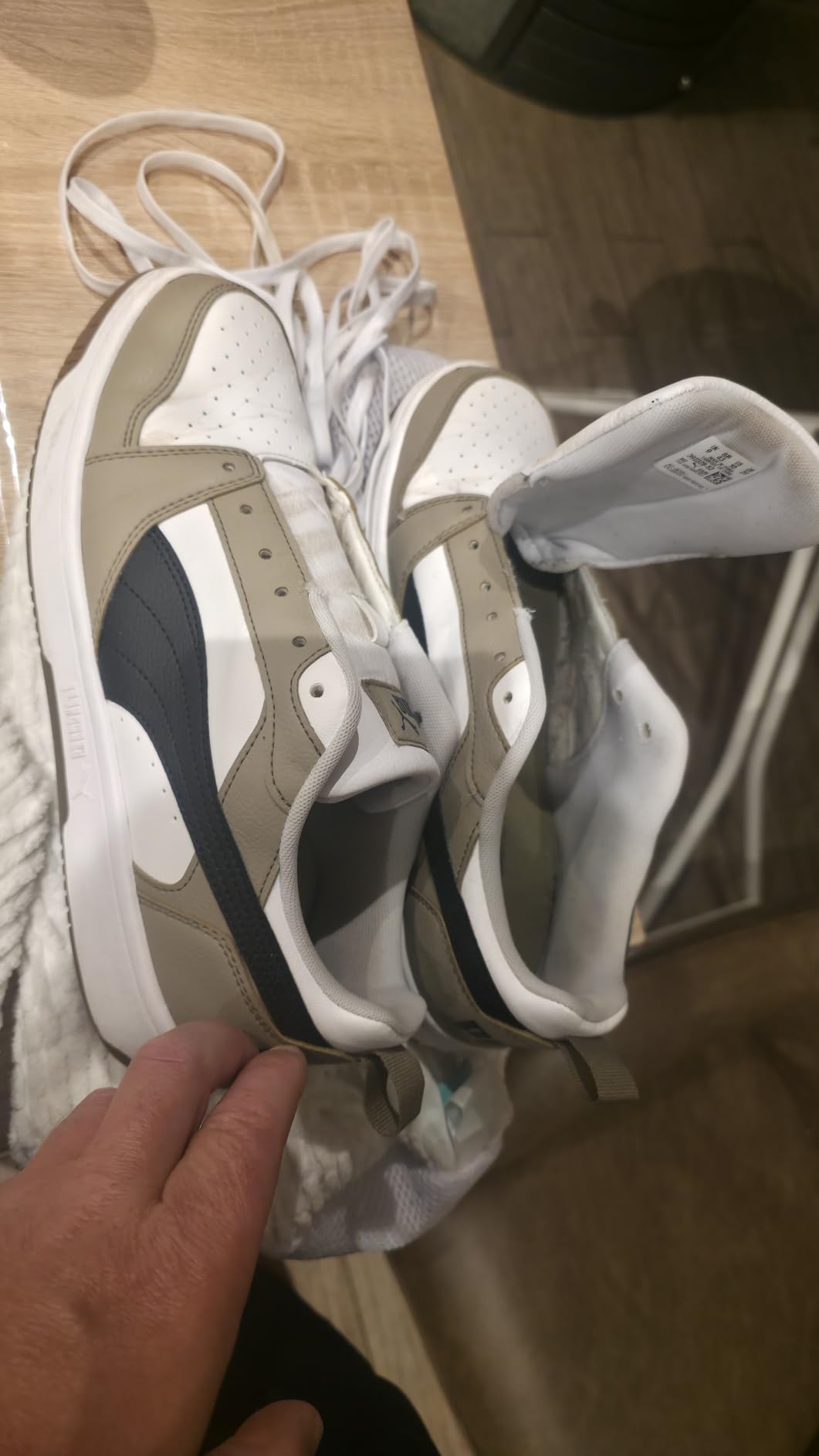 Quelcc Sacchetto Lavatrice Scarpe Bianco 2 Pezzi 39x19 cm