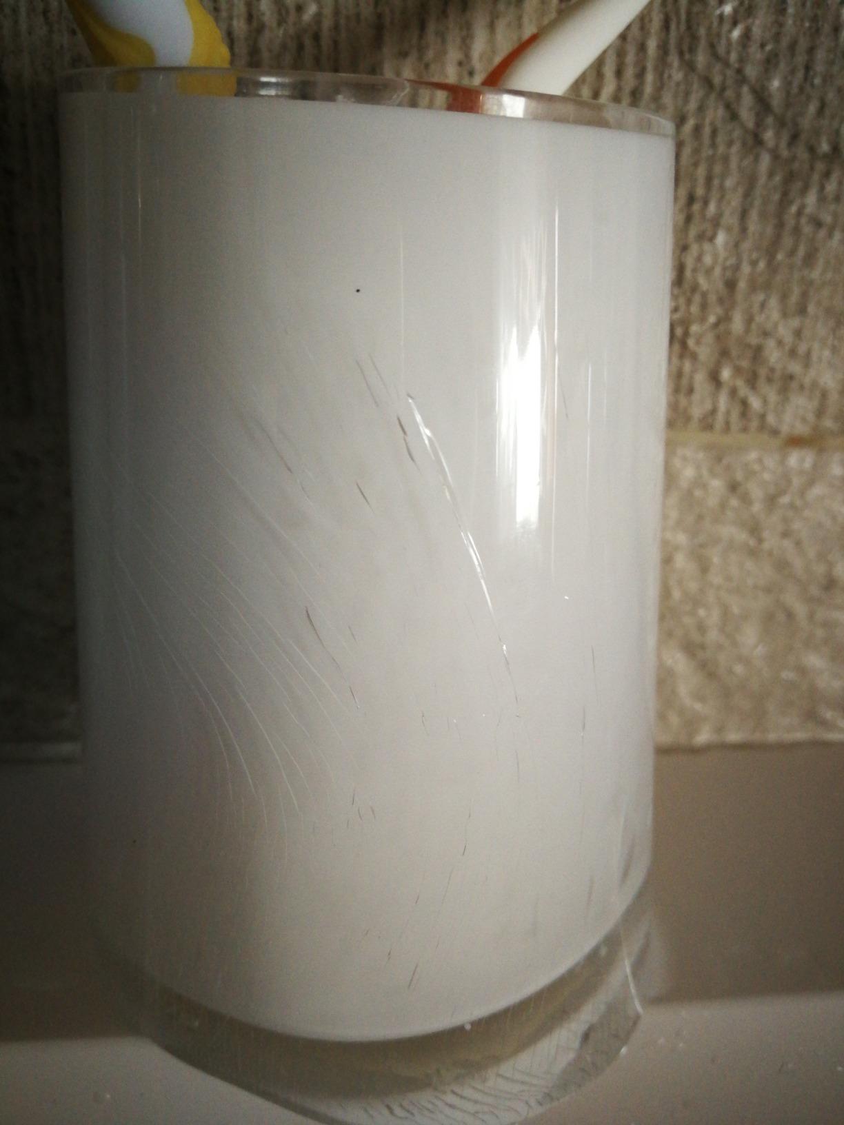 Wenko Home bicchiere portaspazzolini crema Ø 7,5x11,5 cm acciaio
