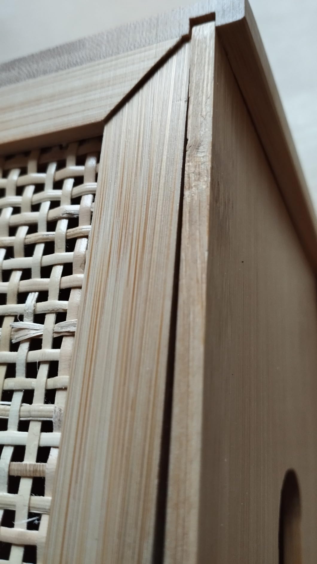 Wenko Allegre box portafazzoletti rattan bambù naturale