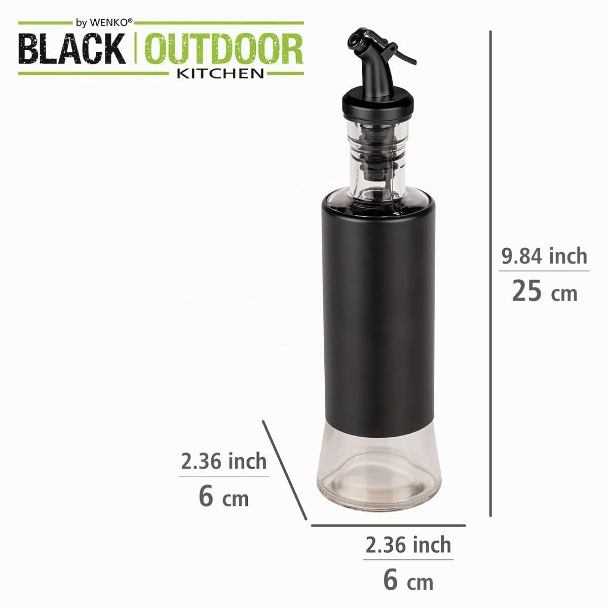 Wenko Boga oliera vetro 300 ml nero