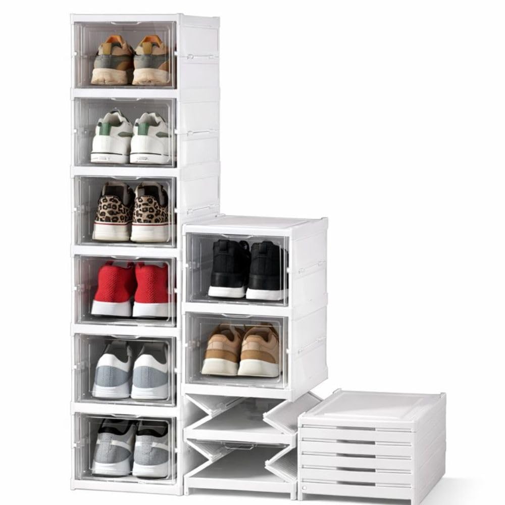 Cecaro Group Scarpiera Trasparente 6 Piani 26x35x105 cm
