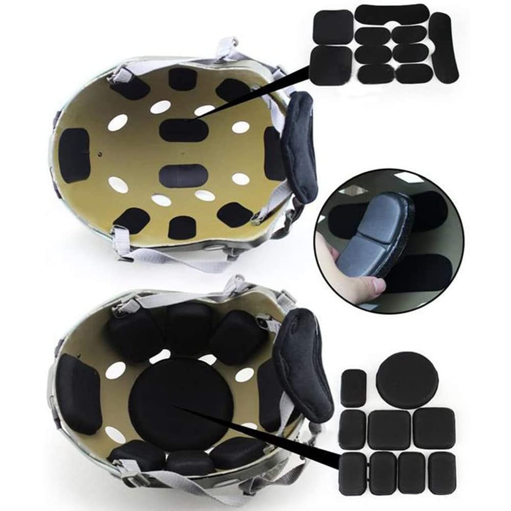 Lxoraziy cuscinetti casco EVA 19 pezzi nero