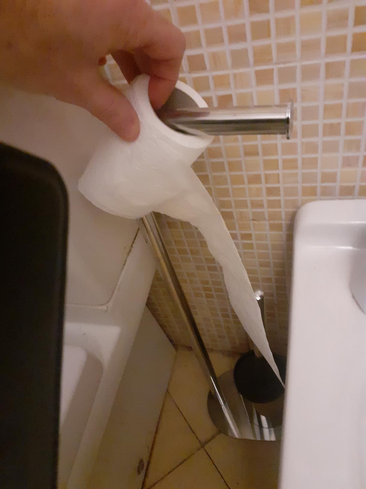 Wenko Levante Set WC scopino e portarotolo acciaio lucido