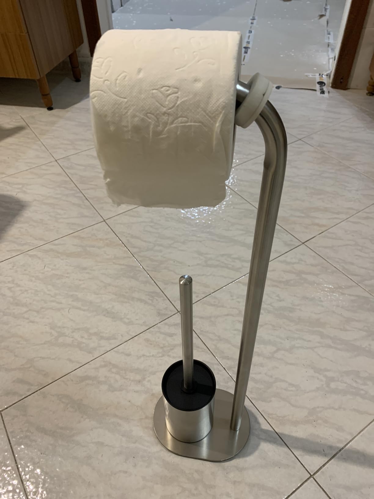 Wenko Levante Set WC scopino e portarotolo acciaio lucido