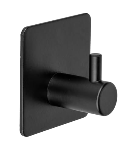 Wenko Ureo Ganci Parete Nero Set 2 Pezzi Acciaio