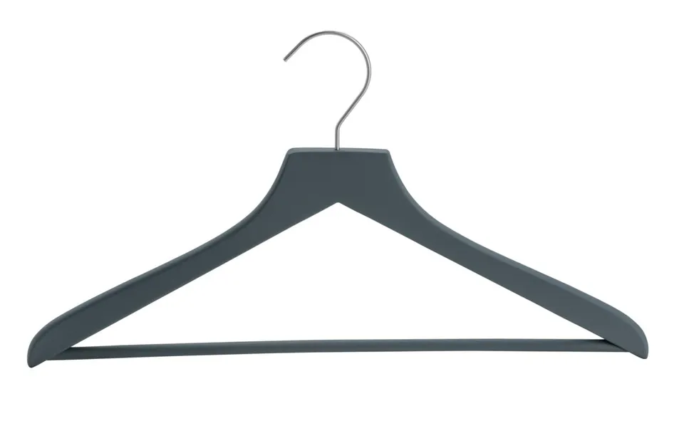 Wenko Tokio Gruccia Legno Grigio Antiscivolo 2 Pezzi Salvaspazio