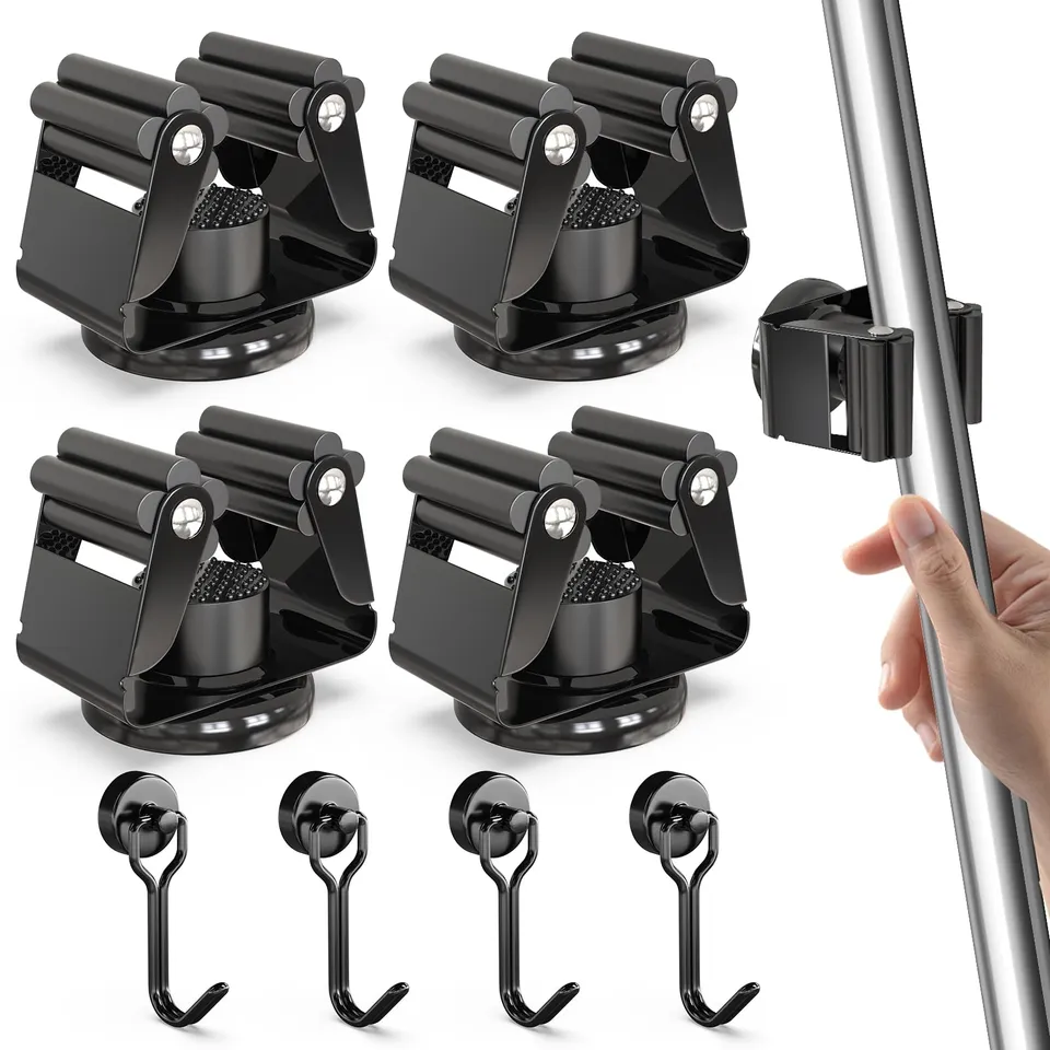 3-H portascope magnetico nero senza forare 4 pezzi