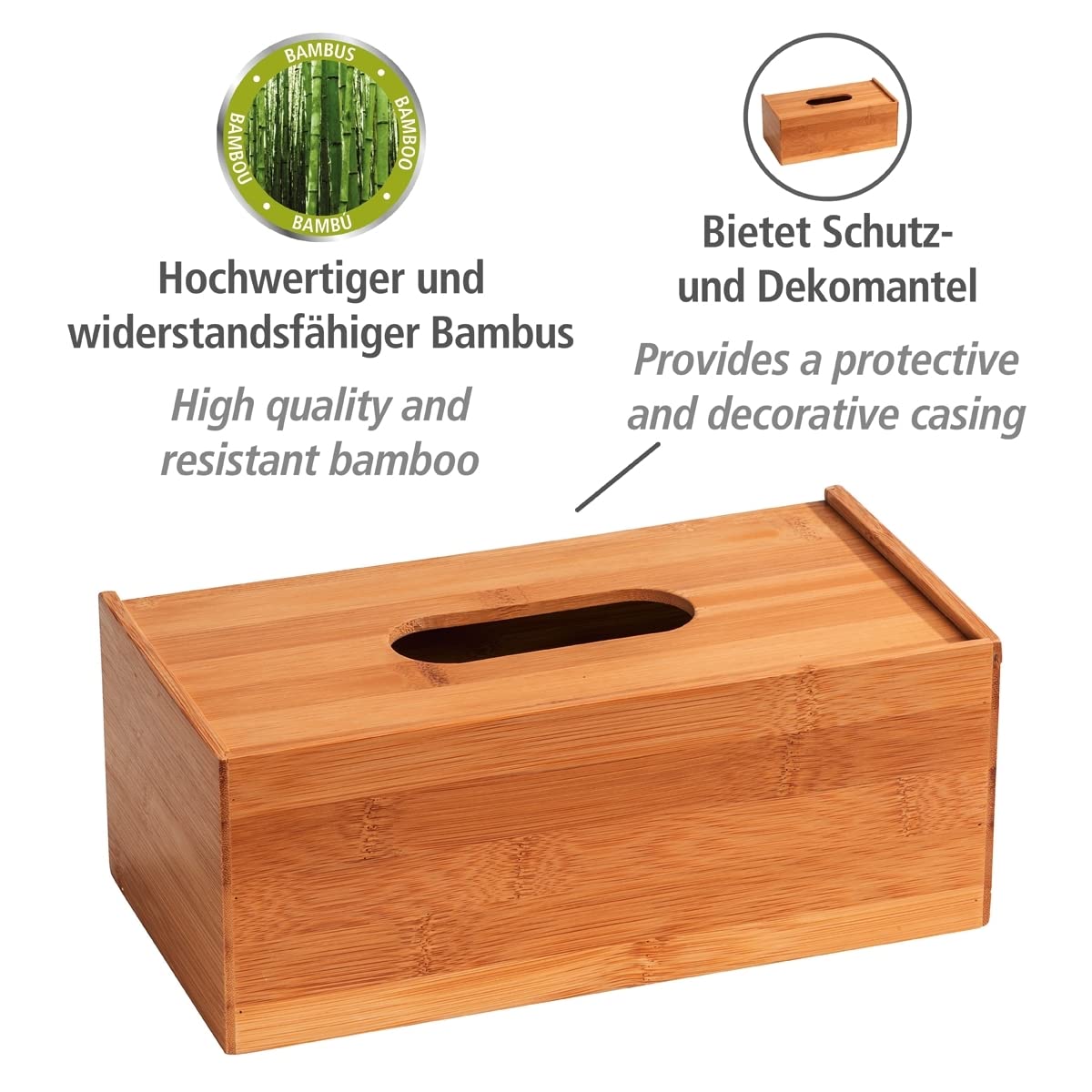 Wenko Terra organizer bambù 3 scomparti naturale