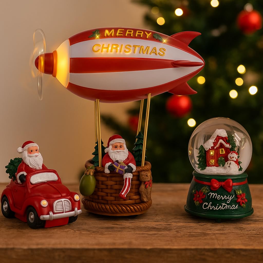 Cecaro Group Mongolfiera Natalizia decorazione luminosa 15 cm