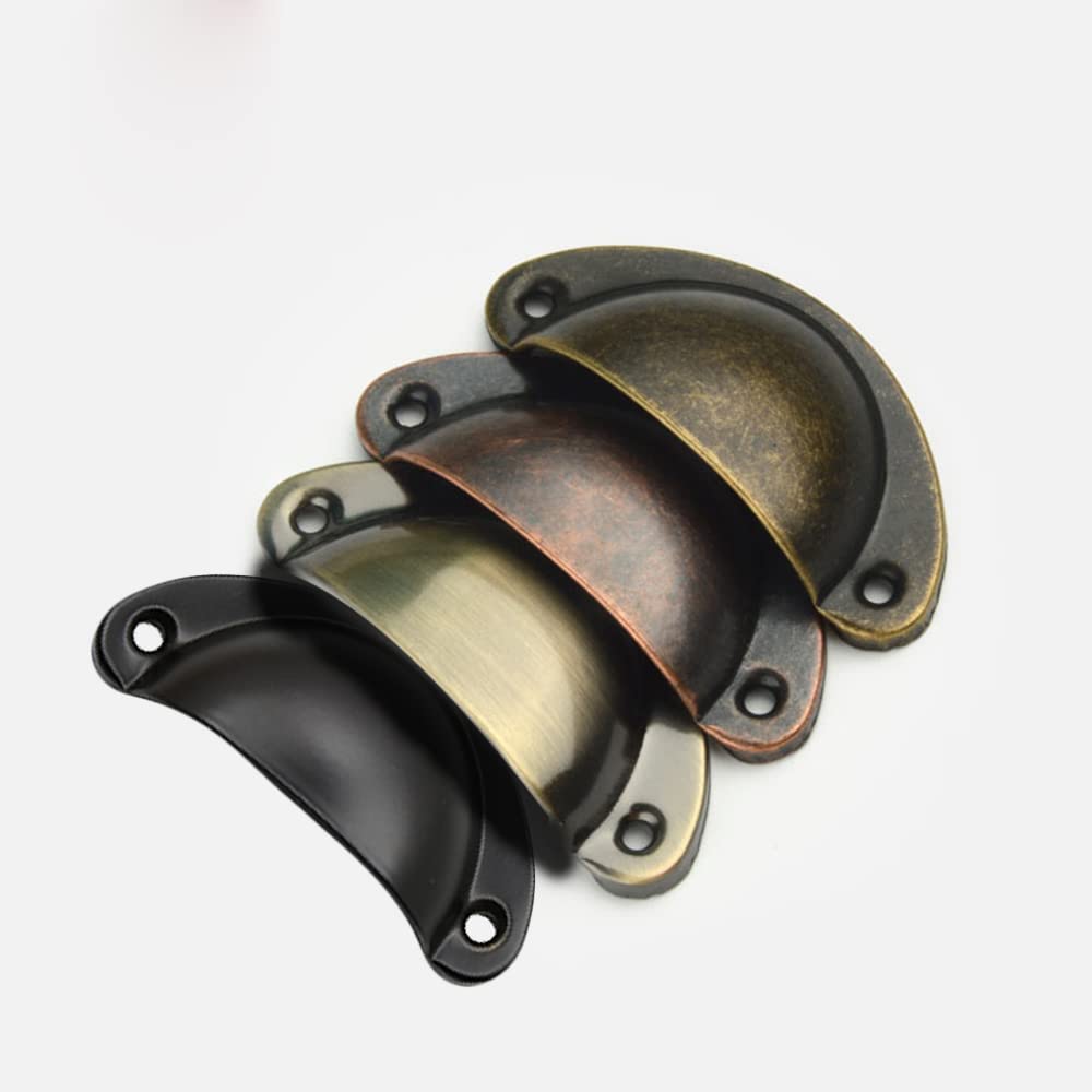 Lxoraziy maniglia conchiglia bronzo 12 pezzi per mobili