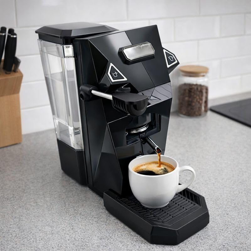 Cecaro Group 550W Macchina Caffè Cialde 1L Nera 20 Bar