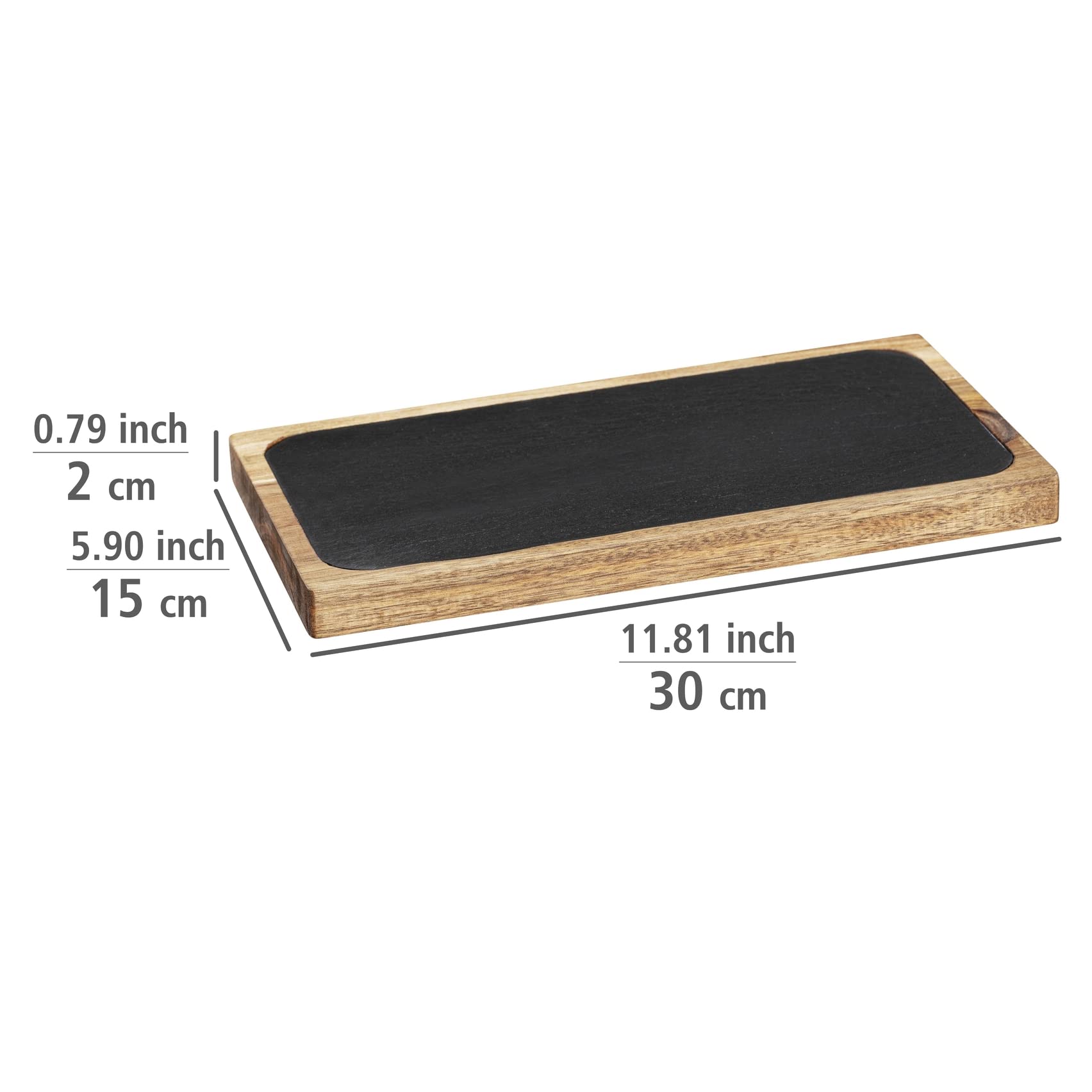 Wenko Ava tagliere acacia ardesia 30x15 cm