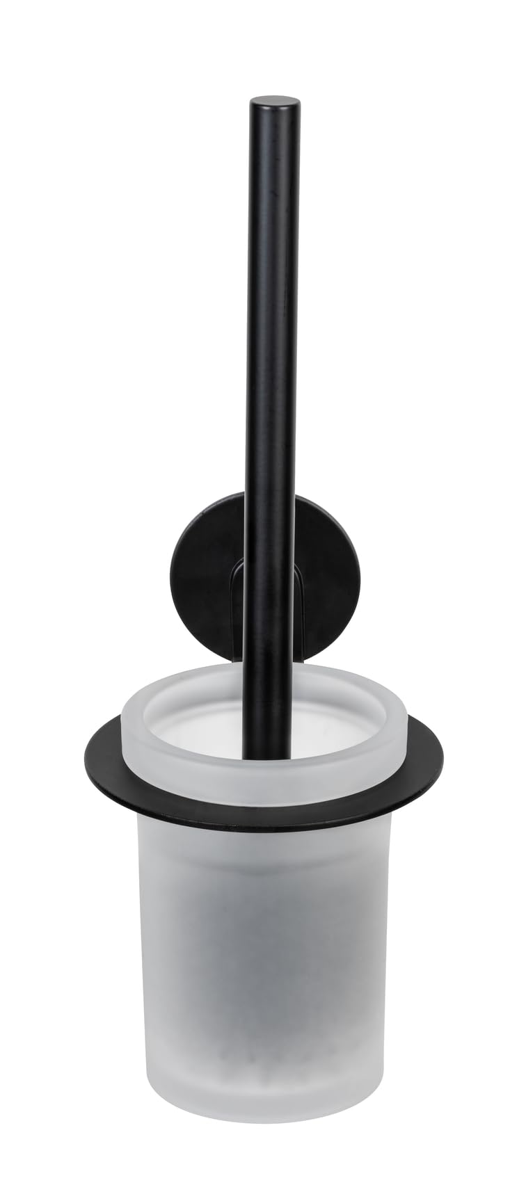 Wenko Turbo-Loc Bivio Scopino WC Nero Opaco Senza Forare