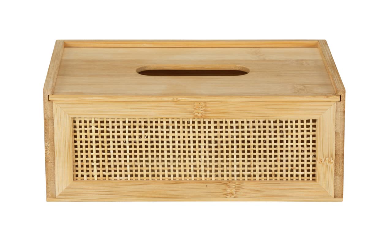 Wenko Allegre box portafazzoletti rattan bambù naturale