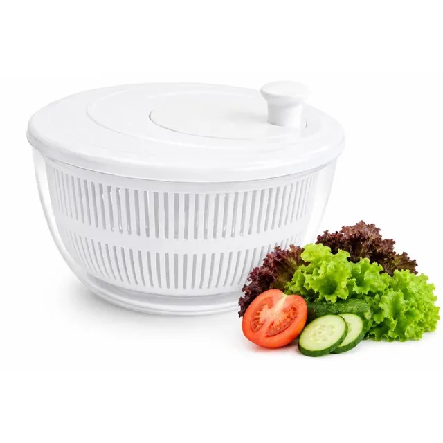 Cecaro Group Centrifuga Insalata 24 cm Plastica con Manopola