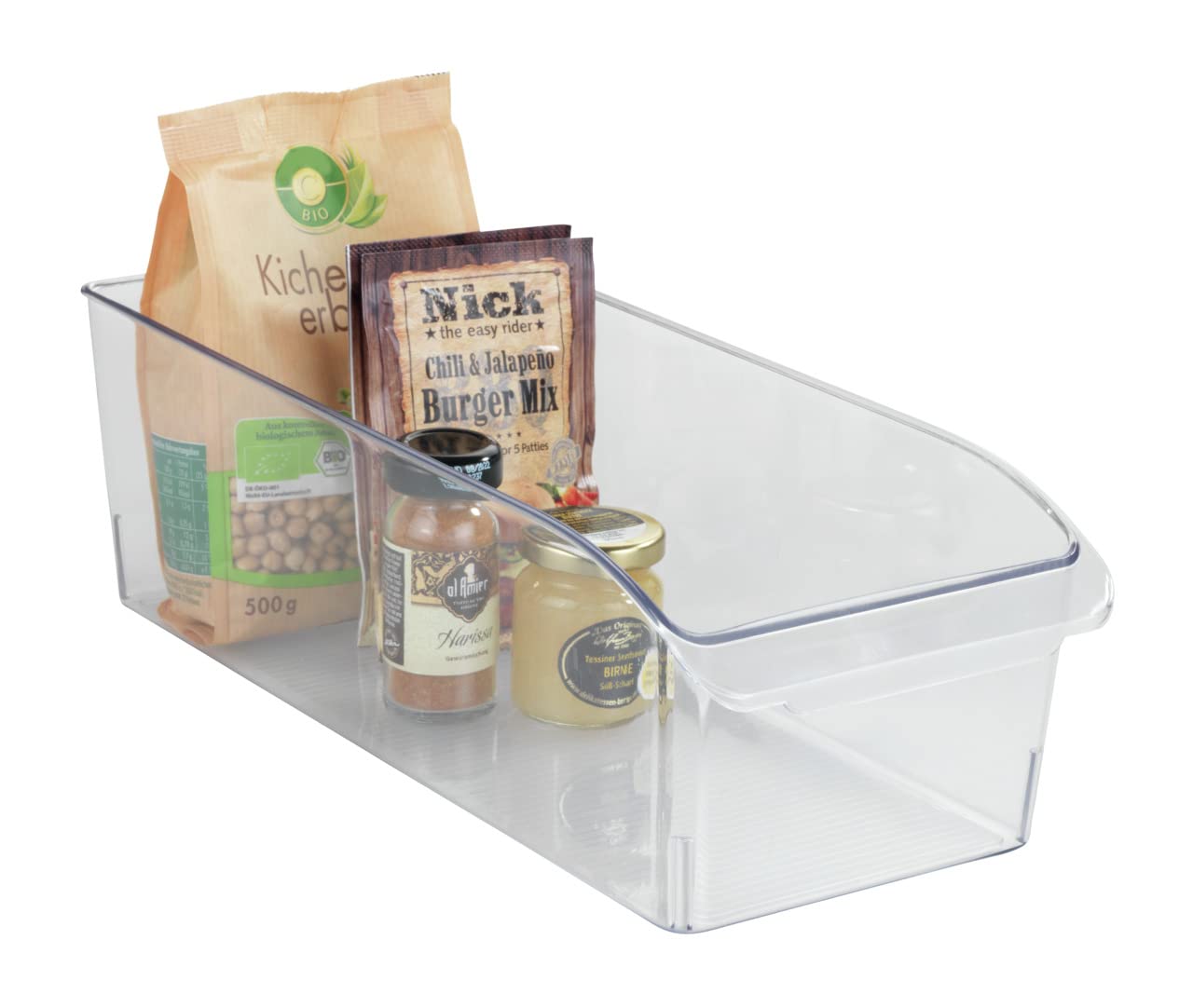 Wenko M organizer frigo 15x11x37 cm trasparente PET