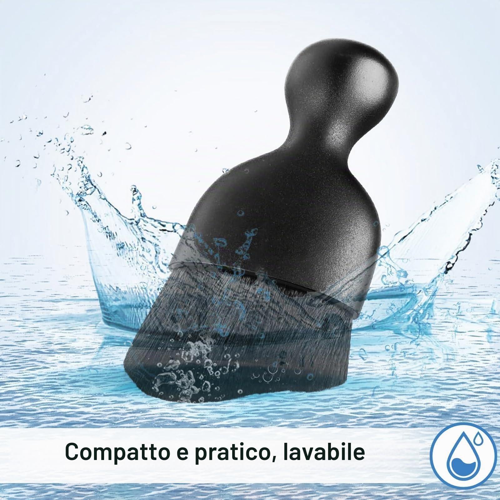 Quelcc spazzole pulizia auto interni nere 3 pezzi morbide