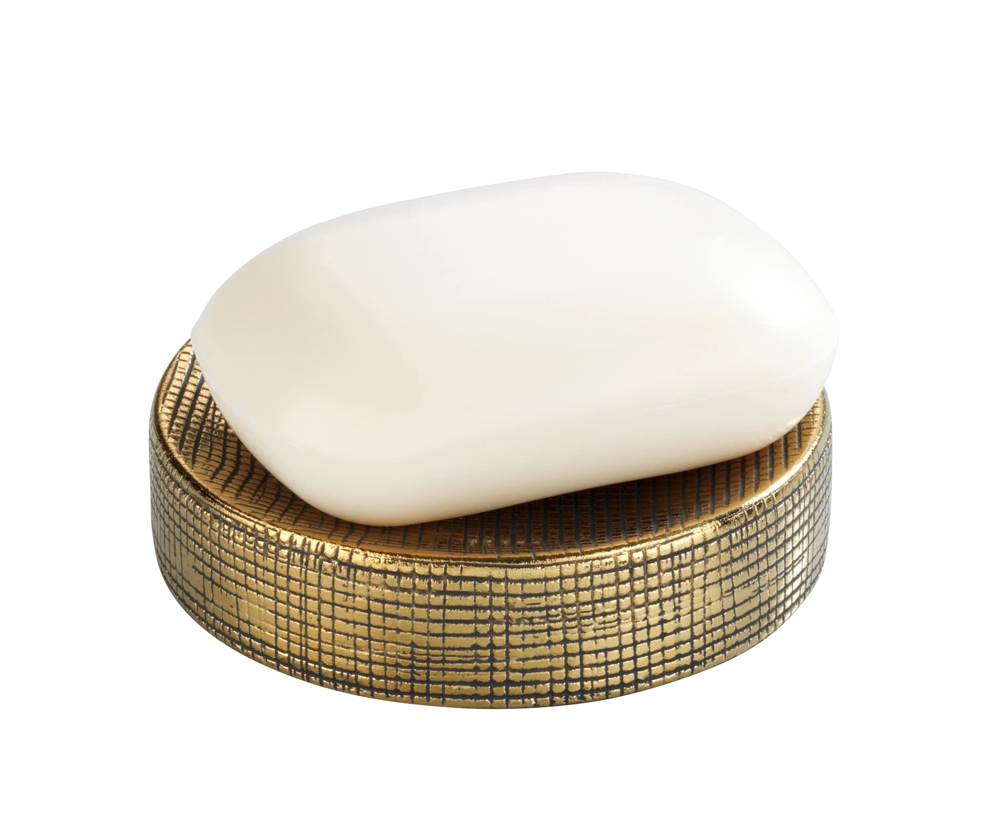 Wenko Rivara portasapone ceramica oro