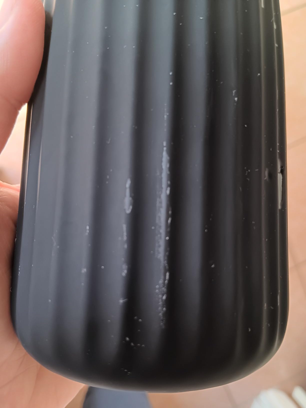 Wenko Belluno bicchiere portaspazzolini nero