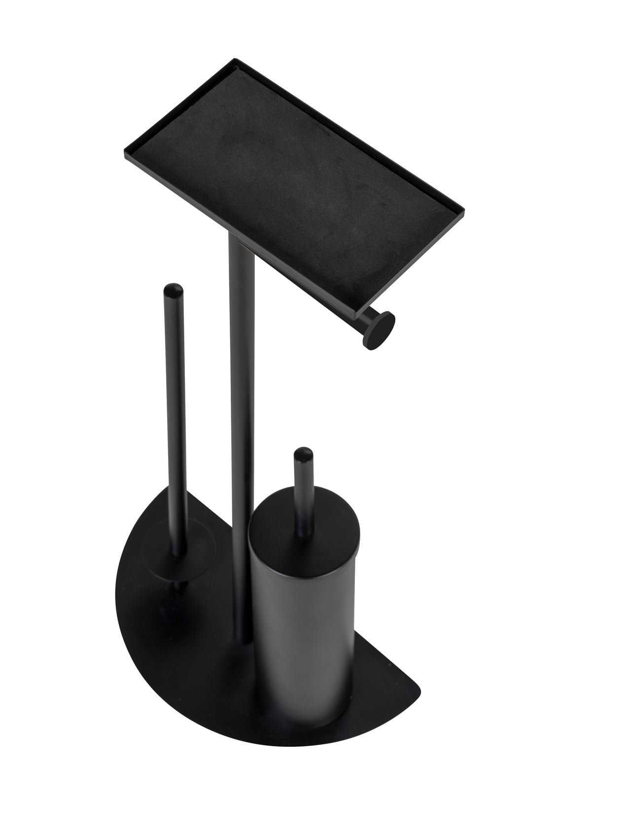 Wenko Cosenza Neo piantana WC 4 in 1 nera con ripiano