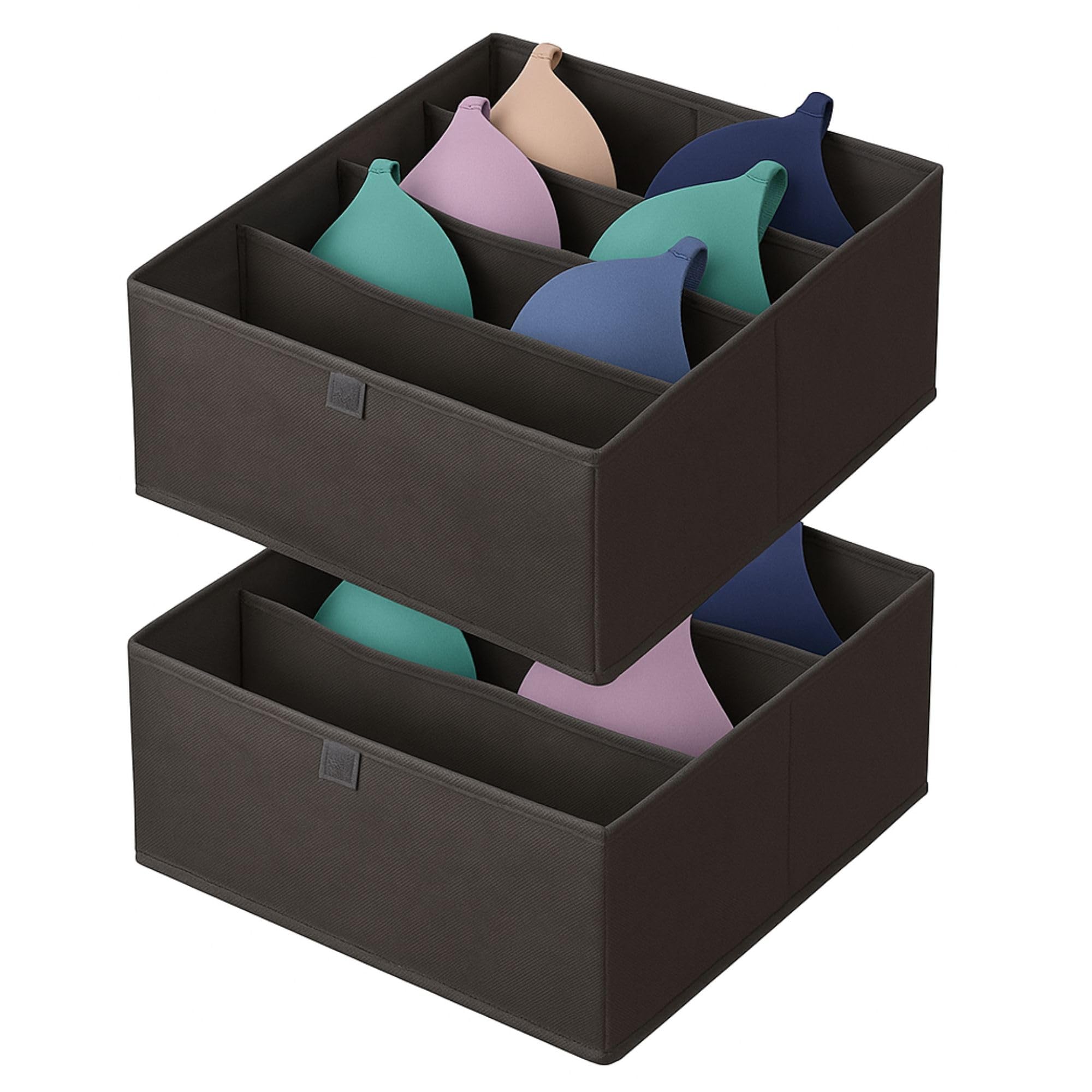 Cecaro Group Set 2 Organizer Cassetti Tessuto 28x28x13 cm