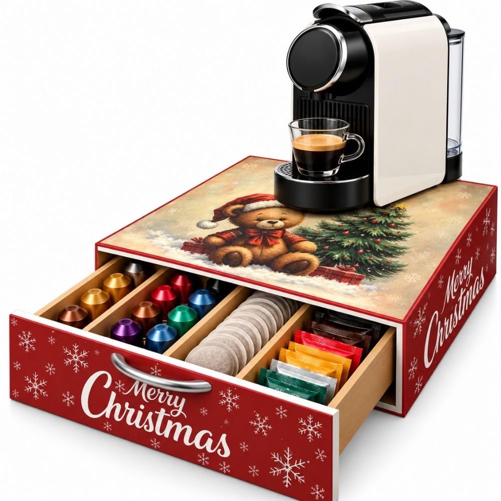 Cecaro Group cassetto porta capsule natalizio Merry Christmas