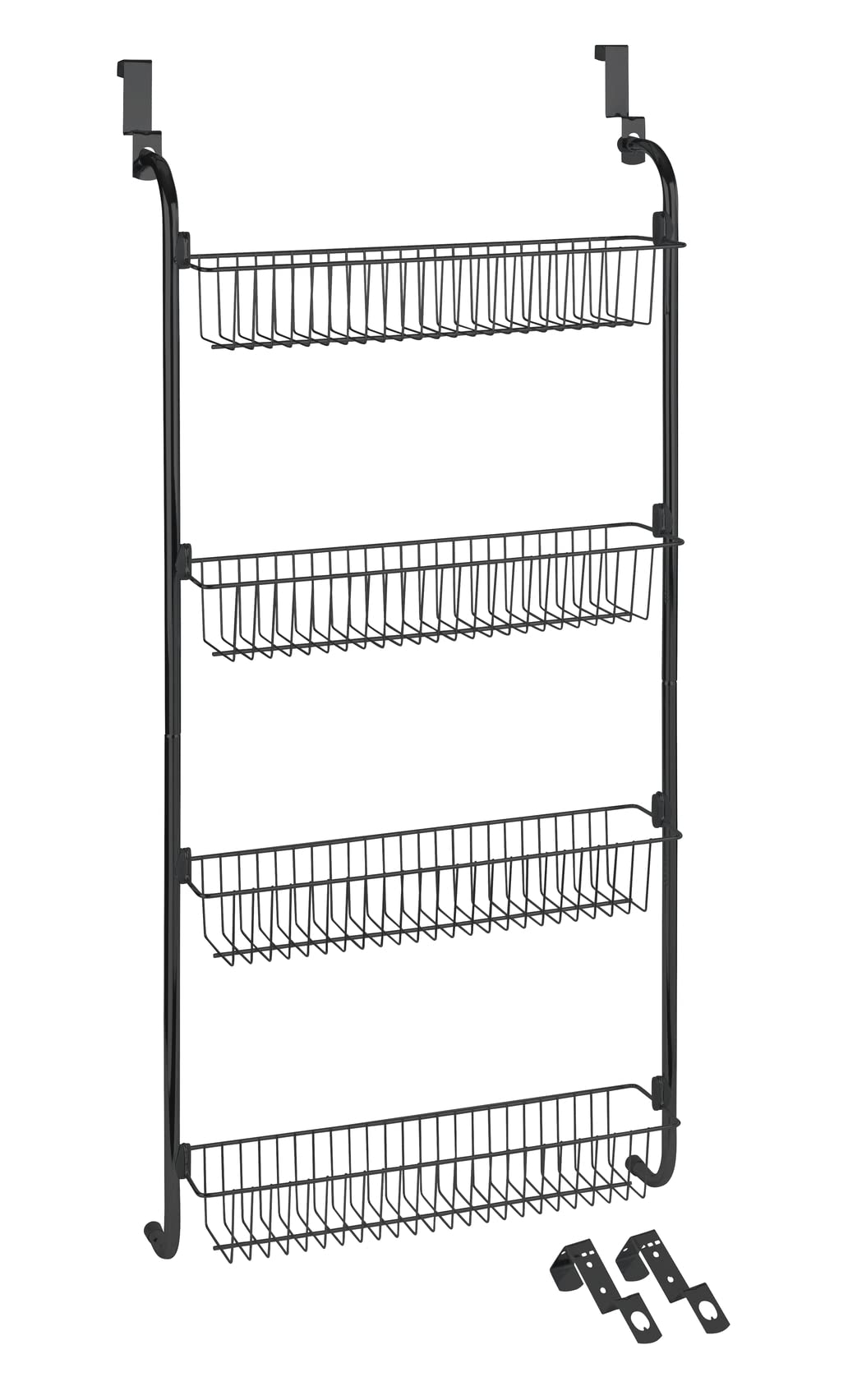 Wenko scaffale porta 4 ripiani nero 50x109 cm