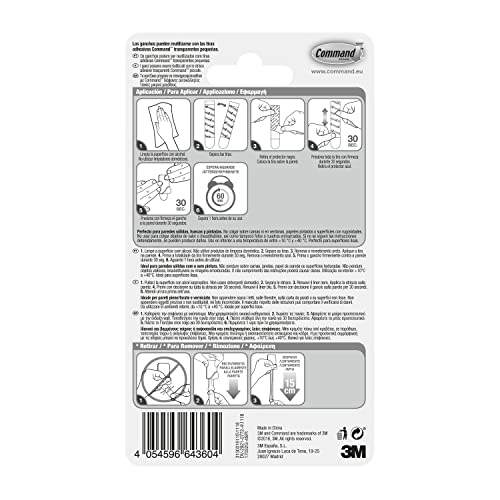 Command 17032BR gancio adesivo piccolo oro 4 pezzi 225 g